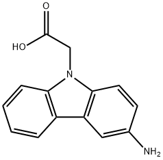 (3-amino-9H-carbazol-9-yl)acetic acid Struktur