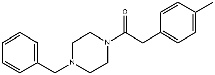 1-(4-benzylpiperazin-1-yl)-2-(4-methylphenyl)ethanone Struktur