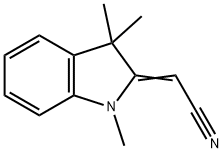 Acetonitrile, (1,3-dihydro-1,3,3-trimethyl-2H-indol-2-ylidene)- Struktur