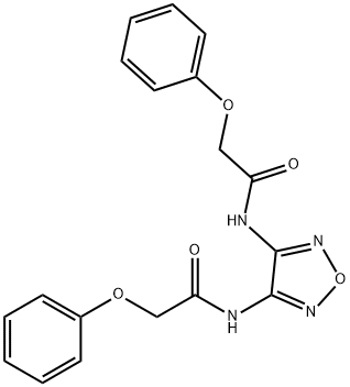 N,N'-1,2,5-oxadiazole-3,4-diylbis(2-phenoxyacetamide) Struktur