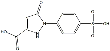 1-(4-Sulfophenyl)-3-carboxy-5-pyrazolone Struktur