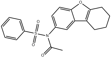 N-(phenylsulfonyl)-N-(6,7,8,9-tetrahydrodibenzo[b,d]furan-2-yl)acetamide Struktur