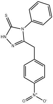 5-(4-Nitro-benzyl)-4-phenyl-4H-[1,2,4]triazole-3-thiol Struktur