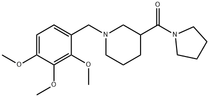 pyrrolidin-1-yl[1-(2,3,4-trimethoxybenzyl)piperidin-3-yl]methanone Struktur