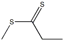 methyl propanedithioate Struktur