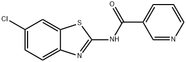 N-(6-chloro-1,3-benzothiazol-2-yl)pyridine-3-carboxamide Struktur