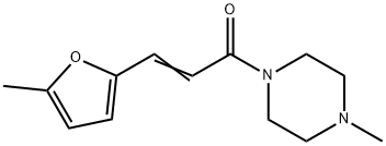 (E)-3-(5-methylfuran-2-yl)-1-(4-methylpiperazin-1-yl)prop-2-en-1-one Struktur