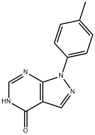 1-(4-methylphenyl)-1,5-dihydro-4H-pyrazolo[3,4-d]pyrimidin-4-one Struktur