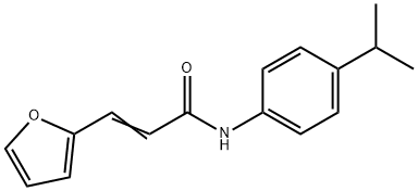 (E)-3-(furan-2-yl)-N-(4-propan-2-ylphenyl)prop-2-enamide Struktur