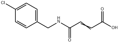 (E)-4-[(4-chlorophenyl)methylamino]-4-oxobut-2-enoic acid Struktur