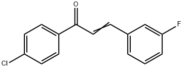 (2E)-1-(4-chlorophenyl)-3-(3-fluorophenyl)prop-2-en-1-one Struktur