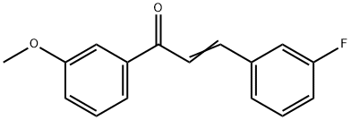 (2E)-3-(3-fluorophenyl)-1-(3-methoxyphenyl)prop-2-en-1-one Struktur