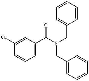 N,N-dibenzyl-3-chlorobenzamide Struktur