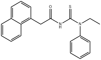 N-{[ethyl(phenyl)amino]carbonothioyl}-2-(1-naphthyl)acetamide Struktur