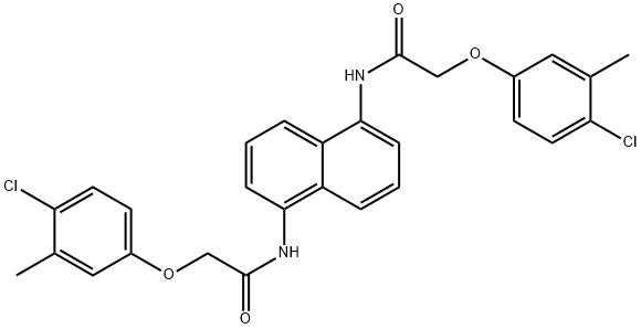 N,N'-1,5-naphthalenediylbis[2-(4-chloro-3-methylphenoxy)acetamide] Struktur