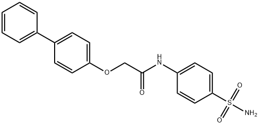 N-[4-(aminosulfonyl)phenyl]-2-(4-biphenylyloxy)acetamide Struktur