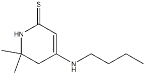 2(1H)-Pyridinethione, 4-(butylamino)-5,6-dihydro-6,6-dimethyl- Struktur