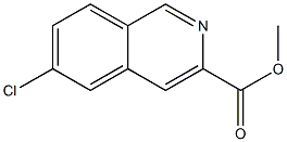 Methyl 6-chloroisoquinoline-3-carboxylate Struktur