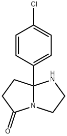 7a-(4-Chlorophenyl)-hexahydro-1H-pyrrolo[1,2-a]imidazolidin-5-one Struktur