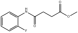 methyl 4-[(2-fluorophenyl)amino]-4-oxobutanoate Struktur