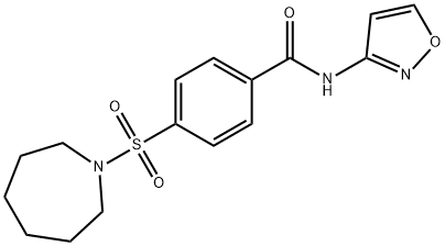 4-(azepan-1-ylsulfonyl)-N-(isoxazol-3-yl)benzamide Struktur