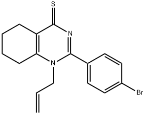 1-allyl-2-(4-bromophenyl)-5,6,7,8-tetrahydroquinazoline-4(1H)-thione Struktur