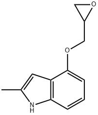 2-METHYL-4-(OXIRAN-2-YLMETHOXY)-1H-INDOLE Struktur