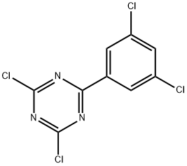 2,4-dichloro-6-(3,5-dichlorophenyl)-1,3,5-triazine Struktur