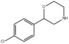 Morpholine, 2-(4-chlorophenyl)- Struktur