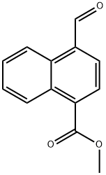 4-甲酰基萘-1-羧酸甲酯 結(jié)構(gòu)式