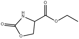 RS-2-Oxo-4-oxazolidinecarboxylic acid ethyl ester Struktur