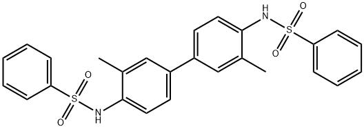 Benzenesulfonamide,N,N'-(3,3'-dimethyl[1,1'-biphenyl]-4,4'-diyl)bis- Struktur