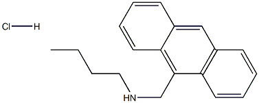 [(anthracen-9-yl)methyl](butyl)amine hydrochloride Struktur