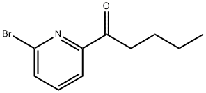 1-(6-bromopyridin-2-yl)pentan-1-one Struktur