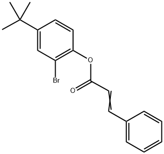 2-bromo-4-tert-butylphenyl 3-phenylacrylate Struktur