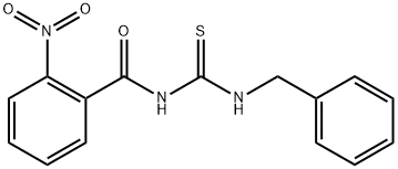 N-[(benzylamino)carbonothioyl]-2-nitrobenzamide Struktur