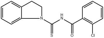 2-chloro-N-(2,3-dihydro-1H-indol-1-ylcarbonothioyl)benzamide Struktur