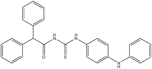 N-{[(4-anilinophenyl)amino]carbonothioyl}-2,2-diphenylacetamide Struktur