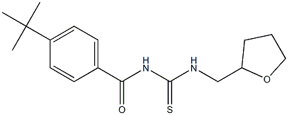 4-tert-butyl-N-{[(tetrahydro-2-furanylmethyl)amino]carbonothioyl}benzamide Struktur