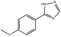 3-(4-Methoxy-phenyl)-1H-[1,2,4]triazole Struktur