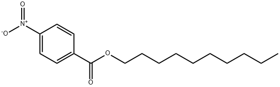 Benzoic acid, 4-nitro-, decyl ester Struktur