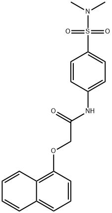 N-[4-(dimethylsulfamoyl)phenyl]-2-naphthalen-1-yloxyacetamide Struktur