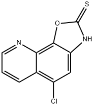 5-Chloro-oxazolo[4,5-h]quinoline-2-thiol Struktur