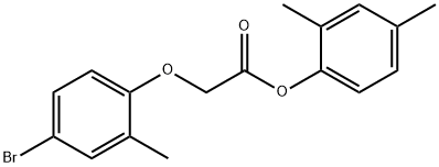 2,4-dimethylphenyl (4-bromo-2-methylphenoxy)acetate Struktur