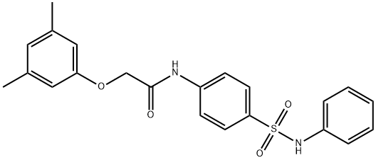 2-(3,5-dimethylphenoxy)-N-[4-(phenylsulfamoyl)phenyl]acetamide Struktur