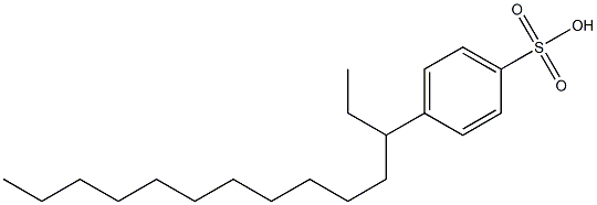 4-tetradecan-3-ylbenzenesulfonic acid Struktur