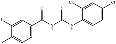 N-{[(2,4-dichlorophenyl)amino]carbonothioyl}-3-iodo-4-methylbenzamide Struktur