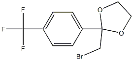 1,3-Dioxolane, 2-(bromomethyl)-2-[4-(trifluoromethyl)phenyl]- Struktur