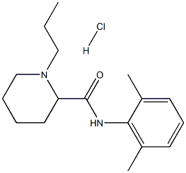 N-(2,6-dimethylphenyl)-1-propylpiperidine-2-carboxamide HCl Struktur