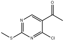 1-(4-Chloro-2-methylsulfanyl-pyrimidin-5-yl)-ethanone Struktur